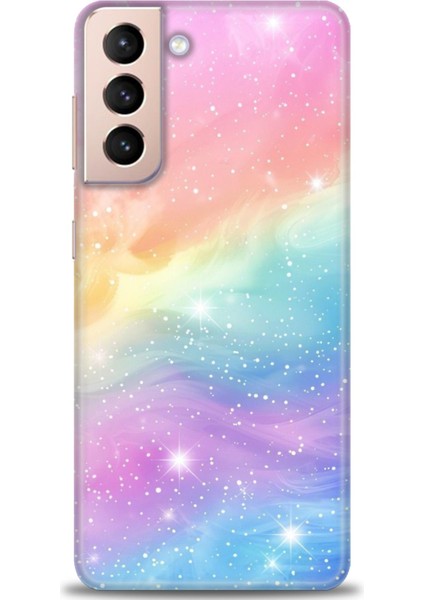 Samsung Galaxy S21 Fe Hd Baskılı Kılıf + Seramik Tam Kaplayan Ekran Koruyucu 422