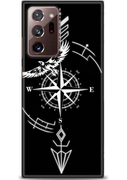 Samsung Galaxy Note 20 Hd Baskılı Kılıf + Seramik Tam Kaplayan Ekran Koruyucu 90