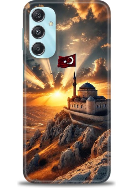 Samsung Galaxy M34 5g Hd Baskılı Kılıf + Seramik Tam Kaplayan Ekran Koruyucu 229