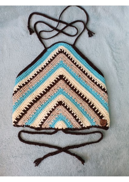 Vip Handmade Halter Yaka Crop Top Büstiyer