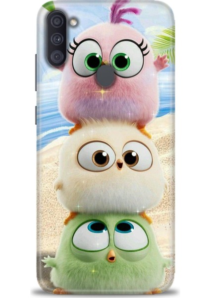 Samsung Galaxy A11 Hd Baskılı Kılıf + Seramik Tam Kaplayan Ekran Koruyucu 366