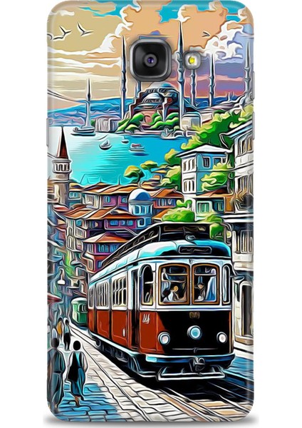 Samsung Galaxy A5 2016 Hd Baskılı Kılıf + Seramik Tam Kaplayan Ekran Koruyucu 225