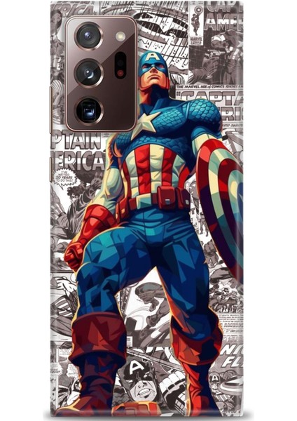 Samsung Galaxy Note 20 Hd Baskılı Kılıf + Seramik Tam Kaplayan Ekran Koruyucu 91