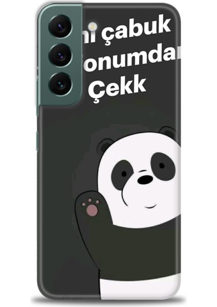 Samsung Galaxy S22 Hd Baskılı Kılıf + Seramik Tam Kaplayan Ekran Koruyucu 156
