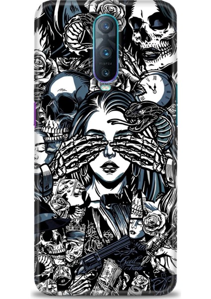 Oppo RX17 Pro Kılıf Hd Baskılı Kılıf + Seramik Tam Kaplayan Ekran Koruyucu 352
