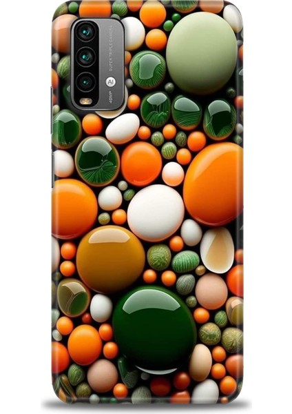 Xiaomi Redmi Note 9 4g Hd Baskılı Kılıf + Seramik Tam Kaplayan Ekran Koruyucu 348