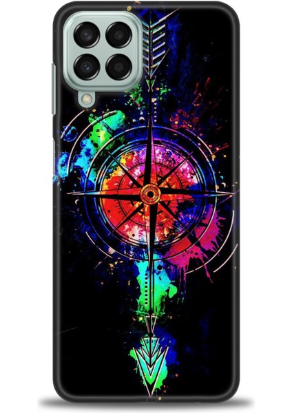Samsung Galaxy M33 Hd Baskılı Kılıf + Seramik Tam Kaplayan Ekran Koruyucu 86