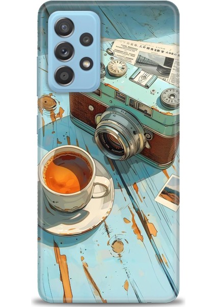 Samsung Galaxy A52S 5g Hd Baskılı Kılıf + Seramik Tam Kaplayan Ekran Koruyucu 269