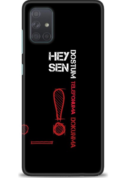Samsung Galaxy A71 Hd Baskılı Kılıf + Seramik Tam Kaplayan Ekran Koruyucu 392