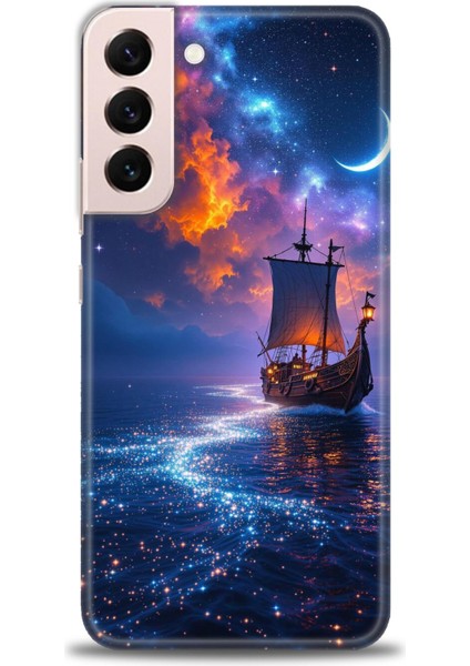 Samsung Galaxy S22 Plus Hd Baskılı Kılıf + Seramik Tam Kaplayan Ekran Koruyucu 235