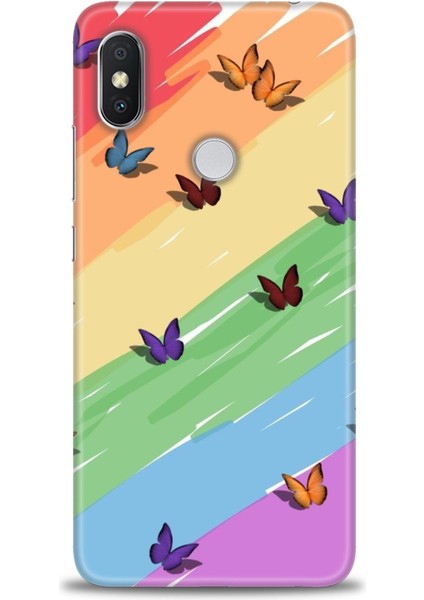 Xiaomi Redmi Note 6 Pro Hd Baskılı Kılıf + Seramik Tam Kaplayan Ekran Koruyucu 420