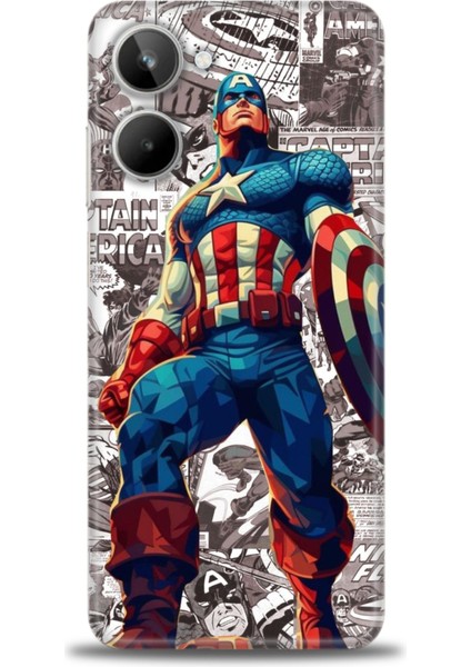 Realme 10 4g Kılıf Hd Baskılı Kılıf + Seramik Tam Kaplayan Ekran Koruyucu 91