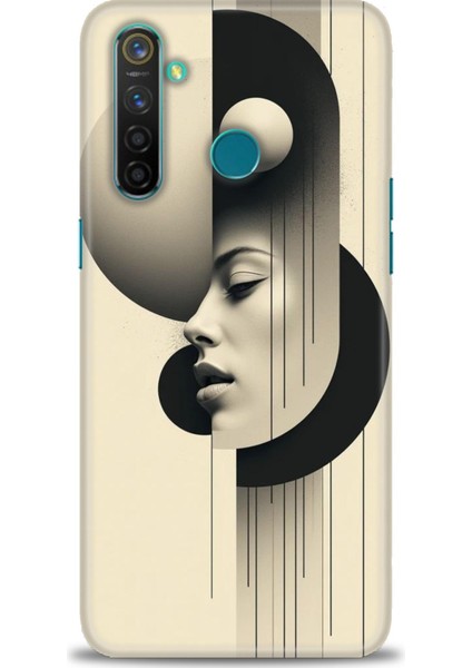 Realme 5 Pro Kılıf Hd Baskılı Kılıf + Seramik Tam Kaplayan Ekran Koruyucu 149