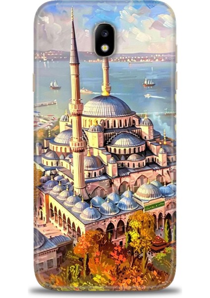 Samsung Galaxy J7 Pro Hd Baskılı Kılıf + Seramik Tam Kaplayan Ekran Koruyucu 226