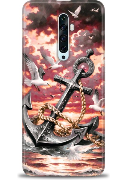 Oppo Reno 2z Kılıf Hd Baskılı Kılıf + Seramik Tam Kaplayan Ekran Koruyucu 231