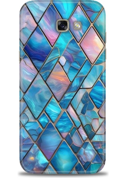 Samsung Galaxy A7 2017 Hd Baskılı Kılıf + Seramik Tam Kaplayan Ekran Koruyucu 338