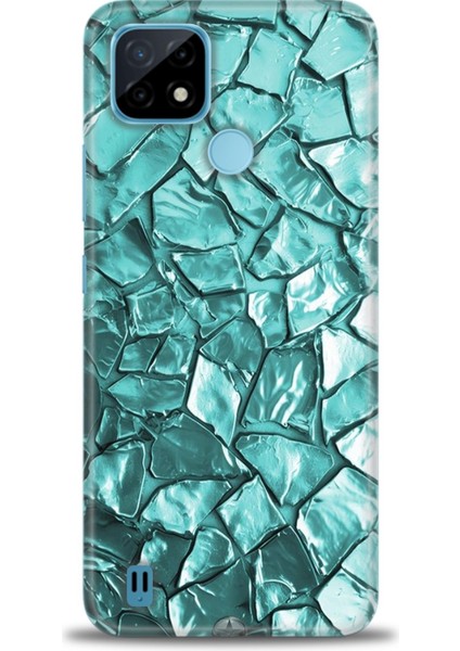 Realme C21 Kılıf Hd Baskılı Kılıf + Seramik Tam Kaplayan Ekran Koruyucu 335