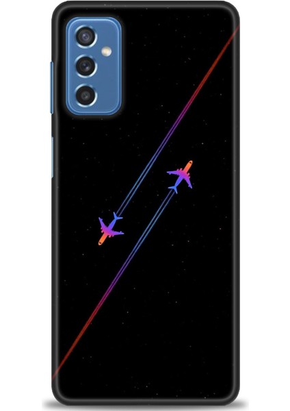 Samsung Galaxy M52 5g Hd Baskılı Kılıf + Seramik Tam Kaplayan Ekran Koruyucu 390