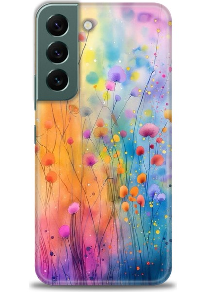 Samsung Galaxy S22 Hd Baskılı Kılıf + Seramik Tam Kaplayan Ekran Koruyucu 413