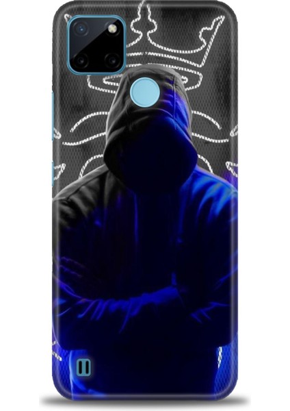 Realme C21Y Kılıf Hd Baskılı Kılıf + Seramik Tam Kaplayan Ekran Koruyucu 357