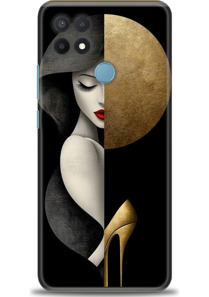 Oppo A15S Kılıf Hd Baskılı Kılıf + Seramik Tam Kaplayan Ekran Koruyucu 147