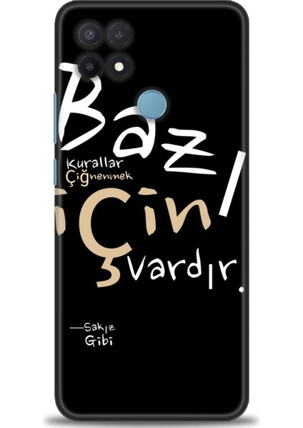 Oppo A15S Kılıf Hd Baskılı Kılıf + Seramik Tam Kaplayan Ekran Koruyucu 394