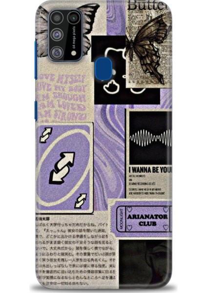 Samsung Galaxy M31 Hd Baskılı Kılıf + Seramik Tam Kaplayan Ekran Koruyucu 208