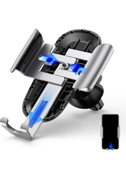 Suyl-Wl0 Future Gravity Metal Araç Telefon Tutucu-Gümüş