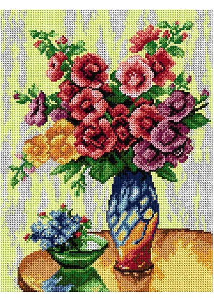 Baskılı Goblen Çiçekler 2315 30*40 cm