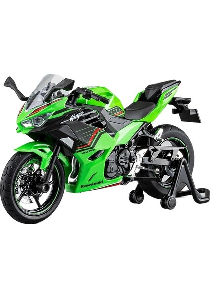Kawasaki 400 Motosiklet Modeli Simülasyon Alaşım Ninja Motosiklet Oyuncak Modeli (Yurt Dışından)