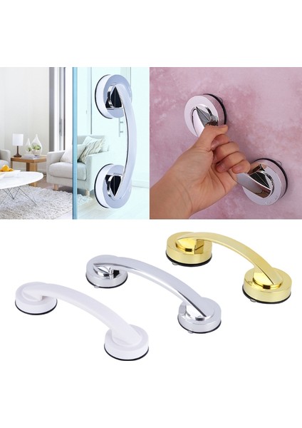Altın Duş Kolları Handikap Emme Duş Kolu Banyo Denge Çubuğu Güvenlik Vantuz Küpeşte Kaymaz Banyo Tutamağı (Yurt Dışından)