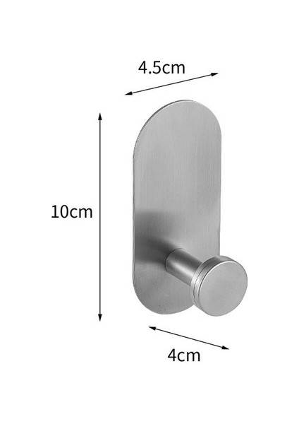 Kanca Gümüş 50 Hiçbir Sondaj Paslanmaz Çelik Havlu Çubuğu Kağıt Tutucu Kendinden Yapışkanlı Bornoz Askısı Havlu Halkası Yüksek Kaliteli Banyo Aksesuarları Seti (Yurt Dışından)