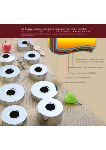 N 50 Yeni Tasarım 4 Nokta 6 Nokta Mutfak Lavabo Musluğu Delik Süsleme Plakası Su Geçirmez Anti Pas Paslanmaz Çelik Dekoratif Kapak (Yurt Dışından) indirimleri