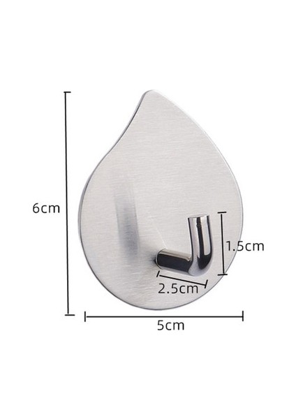 A6134 50 Paslanmaz Çelik Havlu Kancaları Kendinden Yapışkanlı Elbise Askısı Çanta Anahtarlık Mutfak Siyah Askı Banyo Aksesuarları Organizatör (Yurt Dışından)