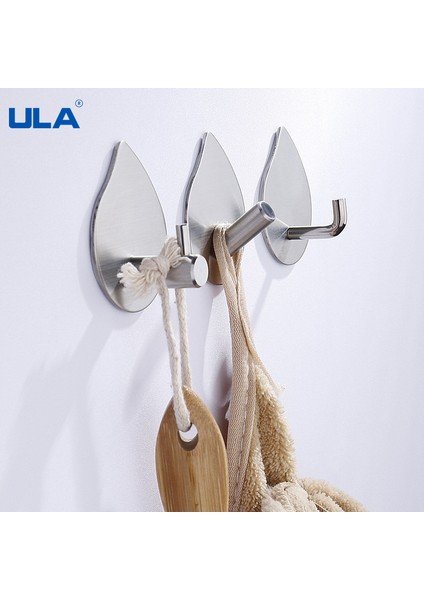 A6134 50 Paslanmaz Çelik Havlu Kancaları Kendinden Yapışkanlı Elbise Askısı Çanta Anahtarlık Mutfak Siyah Askı Banyo Aksesuarları Organizatör (Yurt Dışından) fırsatları