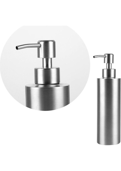 15.5x5.5 cm Dispenser Sabun Şişesi Pompalı Çanak Banyo Şişeleri El Mutfak Losyonu Sıvı Paslanmaz Çelik Seyahat Boş Çamaşır Deterjanı (Yurt Dışından) fiyatları