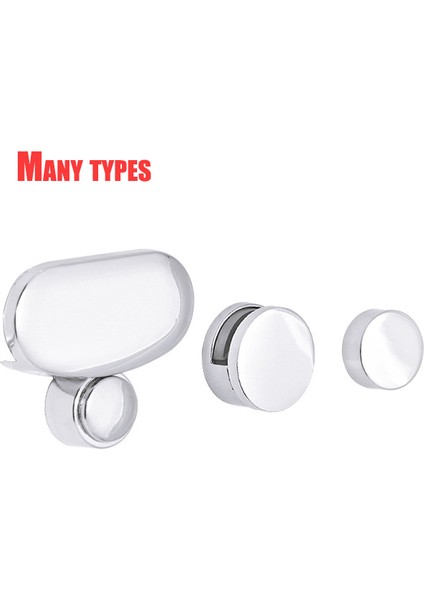 H Büyük 50 4 Adet Ayna Tutucu Donanım Çinko Alaşım Yuvarlak Cam Kelepçe Banyo Aynası Sıkı Klipler Tutucu Donanım Kapı Donanımı (Yurt Dışından) fırsatları