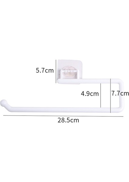 White-28.5cm Mutfak Doku Tutucu Asılı Tuvalet Rulo Kağıdı Duvara Monte Havluluk Raf Banyo Dolabı Kapı Kanca Tutucu Ev Organizatör (Yurt Dışından)