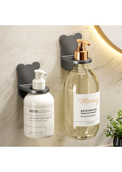 Siyah Olmayan Delikli Duş Jeli Raf Duvar Asılı Banyo Şampuanı Banyo Iz Bırakmayan Etiket Raf Ayı El Sabunu Kanca (Yurt Dışından) fiyatları