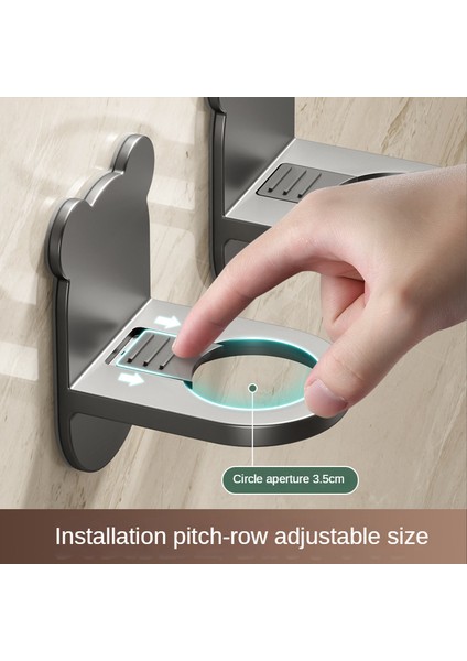 Siyah Olmayan Delikli Duş Jeli Raf Duvar Asılı Banyo Şampuanı Banyo Iz Bırakmayan Etiket Raf Ayı El Sabunu Kanca (Yurt Dışından) modelleri