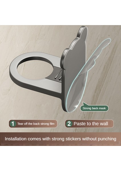 Siyah Olmayan Delikli Duş Jeli Raf Duvar Asılı Banyo Şampuanı Banyo Iz Bırakmayan Etiket Raf Ayı El Sabunu Kanca (Yurt Dışından) fırsatları