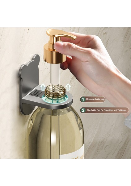 Siyah Olmayan Delikli Duş Jeli Raf Duvar Asılı Banyo Şampuanı Banyo Iz Bırakmayan Etiket Raf Ayı El Sabunu Kanca (Yurt Dışından) indirimleri