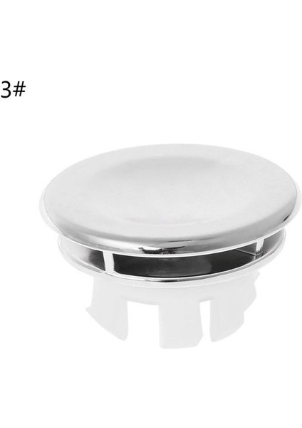 Stil 3 50 Banyo Havzası Lavabo Taşma Halkası Altı Ayak Yuvarlak Ekleme Krom Delik Kapağı Kapağı Lavabo Dolabı Havza Taşma Halkası Aksesuarları (Yurt Dışından)