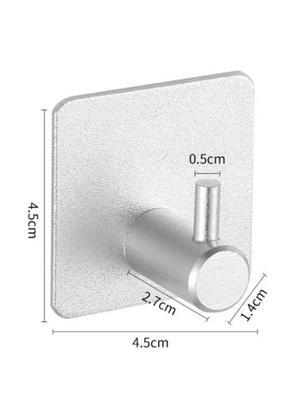 Gümüş 50 Pembe Siyah Kendinden Yapışkanlı Ev Mutfak Duvar Kapı Kanca Anahtarlık Mutfak Havlu Askısı Alüminyum Askı Havlu Elbise Bornoz Rafı K5 (Yurt Dışından)