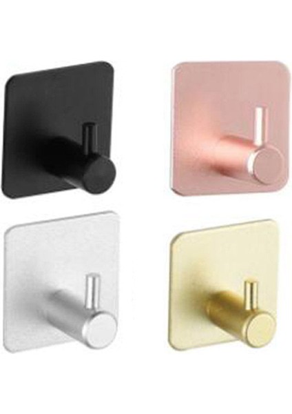 Gümüş 50 Pembe Siyah Kendinden Yapışkanlı Ev Mutfak Duvar Kapı Kanca Anahtarlık Mutfak Havlu Askısı Alüminyum Askı Havlu Elbise Bornoz Rafı K5 (Yurt Dışından) fiyatları