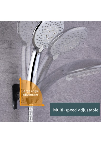 Beyaz 50 1 Adet Duş Başlığı Tutucu Ayarlanabilir Banyo Duvar Montaj Braketi Kendinden Yapışkanlı Yumruksuz Duş Döner Taban Nozul Braketi (Yurt Dışından) modelleri