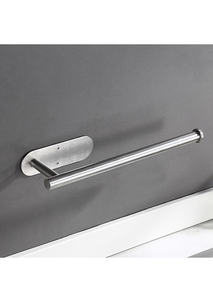 Siyah 33.5x4.5x9 cm Büyük Kağıt Havluluk Kabine Altında Kendinden Yapışkanlı Mutfak Tezgahı Duvara Monte Kağıt Havluluklar Vidalar ile 30 cm (Yurt Dışından)