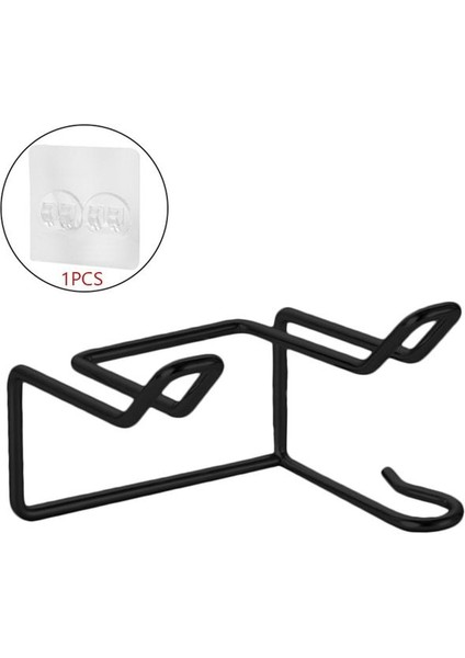 Siyah Saç Kurutma Makinesi Tutucu Kendinden Yapışkanlı Saç Kurutma Makinesi Standı Duvara Monte Kurutma Makinesi Askısı Paslanmaz Çelik Saç Kurutma Makinesi Askısı Banyo (Yurt Dışından)