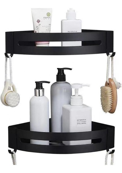 06 Yumruksuz Banyo Üçgen Raf Duvara Monte Alüminyum Alaşımlı Köşe Raf Şampuan Banyosu Süt Temizleyici Duş Depolama Rafı (Yurt Dışından) fiyatları