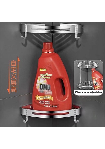 06 Yumruksuz Banyo Üçgen Raf Duvara Monte Alüminyum Alaşımlı Köşe Raf Şampuan Banyosu Süt Temizleyici Duş Depolama Rafı (Yurt Dışından) fırsatları